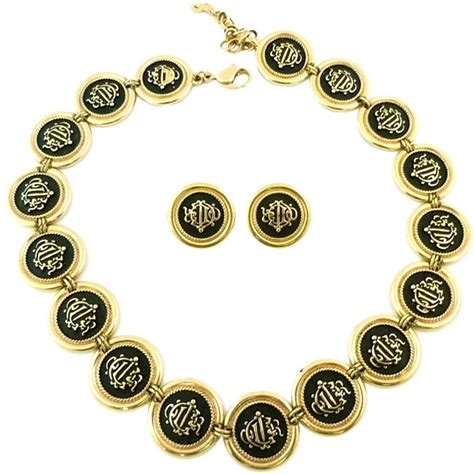 dior coin necklace